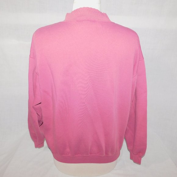 Vintage Willow Ridge Pink Embroidered Cats oversized Sweatshirt Womens M - Picture 8 of 9